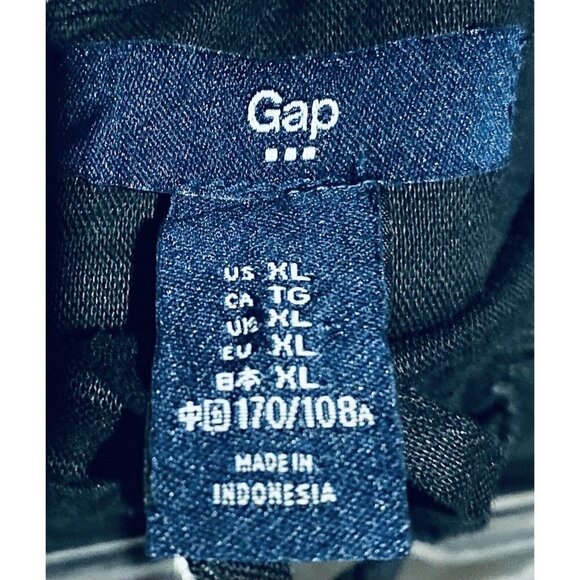 Gap Jumpsuit Womens XL Strapless Culottes Drawstring Waist Linen Cotton Boho - Picture 4 of 5